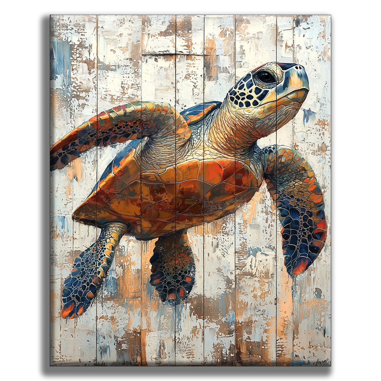 Ozeanleuchten - Malen nach Zahlen