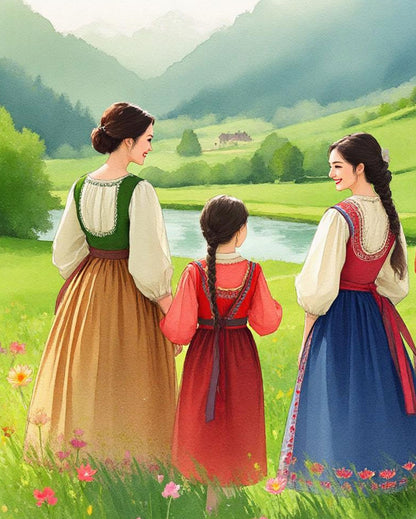 Alles Gute zum Muttertag - Malen nach Zahlen