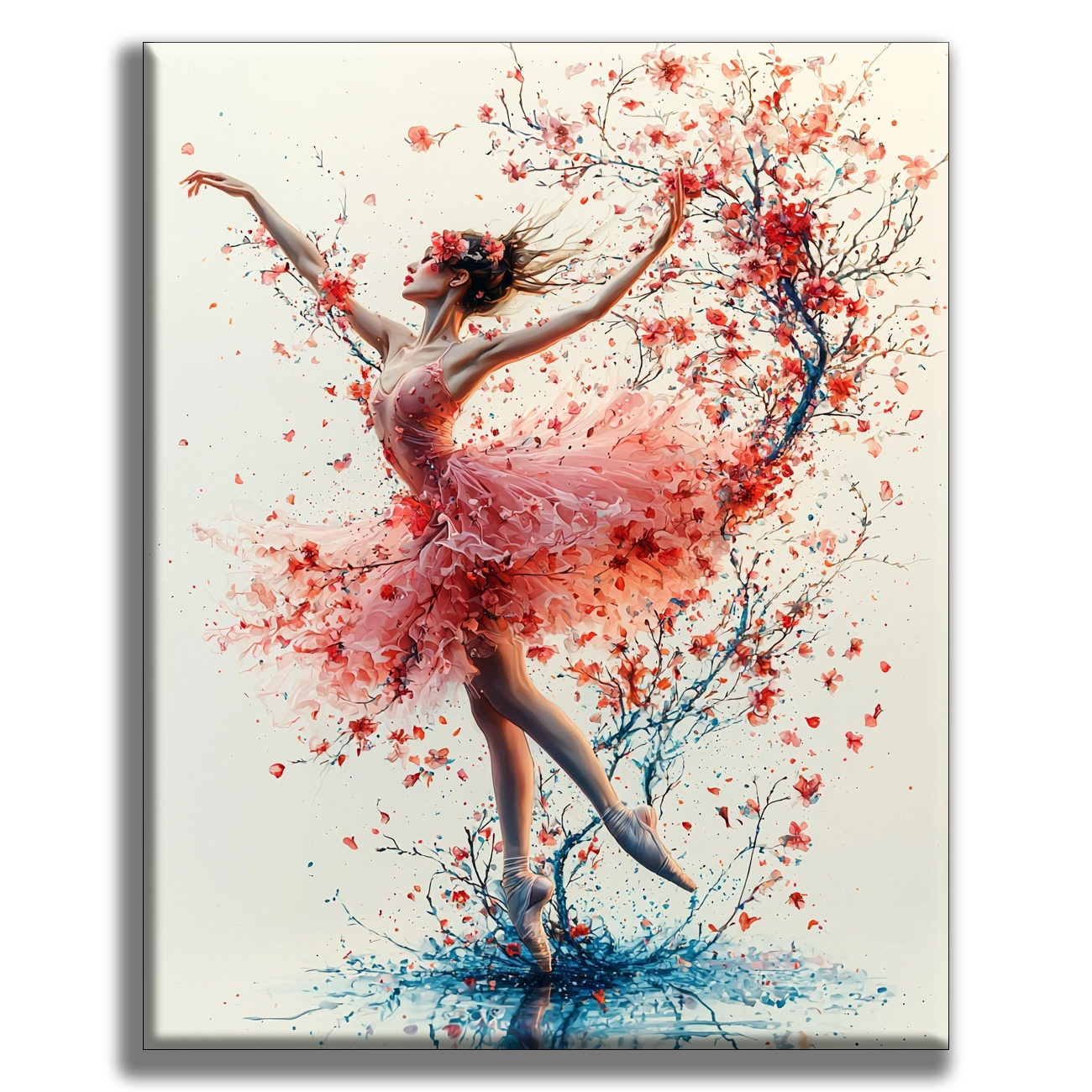 Ballerina in Blüten - Malen nach Zahlen