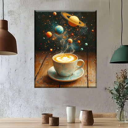 Galaxien in der Tasse - Malen nach Zahlen