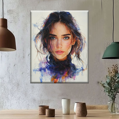 Verträumte Augen - Malen nach Zahlen