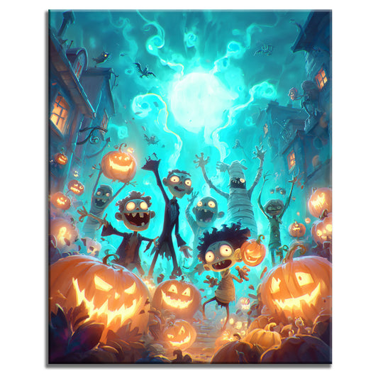 Zombie-Party - Malen nach Zahlen
